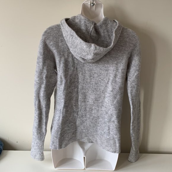 Vineyard Vines Gray Wool Blend Plush Hoodie Sweater - Picture 3 of 8